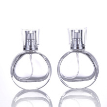 25ml High end flat glass perfume bottle  glass spray bottle with thick base